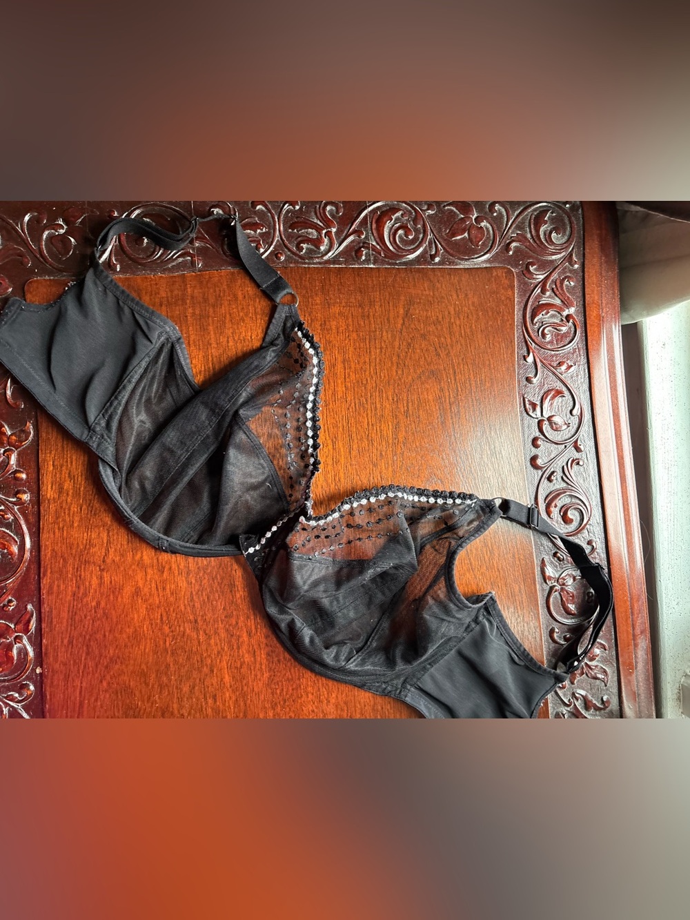Black 34H Underwire Lace Bra by Elomi